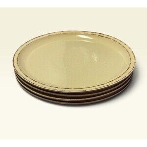 Better Homes & Gardens Sutton Dinner Plates Tan Brown Dinnerware Set Of 4